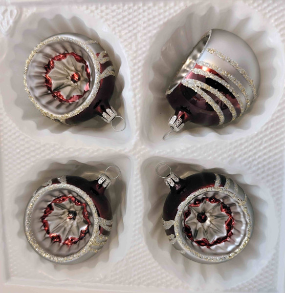Art Deco- 6cm Reflex 4er Set
