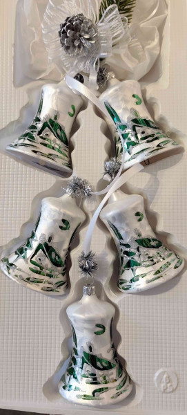 Adventsgehänge "Thüringer Wald" 7cm Glocke 5fach