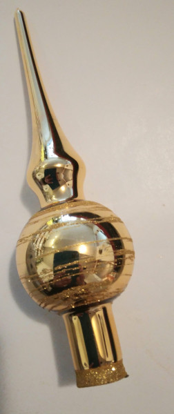 Minispitze gold glanz/Streifen
