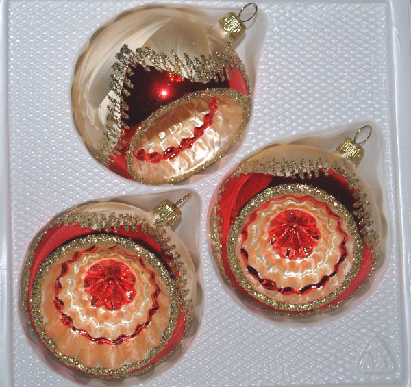 Tradition - Reflexkugel 8 cm 3-fach