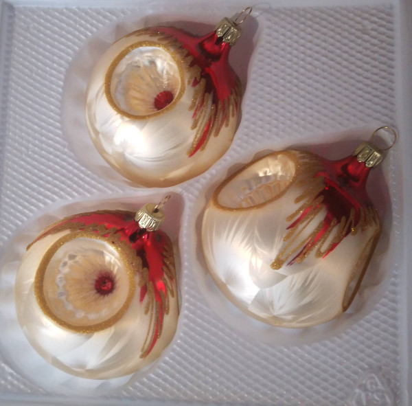 Tradition - 8cm Kugel mit 3 Reflexen