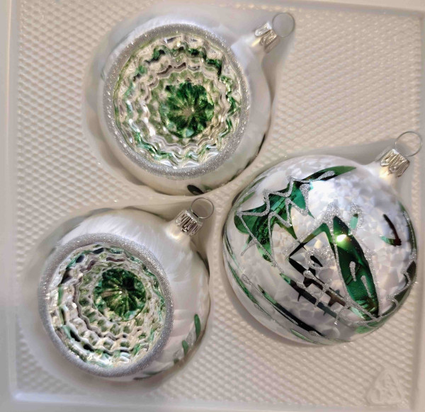 Thüringer Wald - 8cm Reflexkugel 3er Set