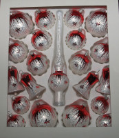 Spitzensortiment 21teilig eisweiß/rot Spitzensortiment 21teilig eisweiß/rot