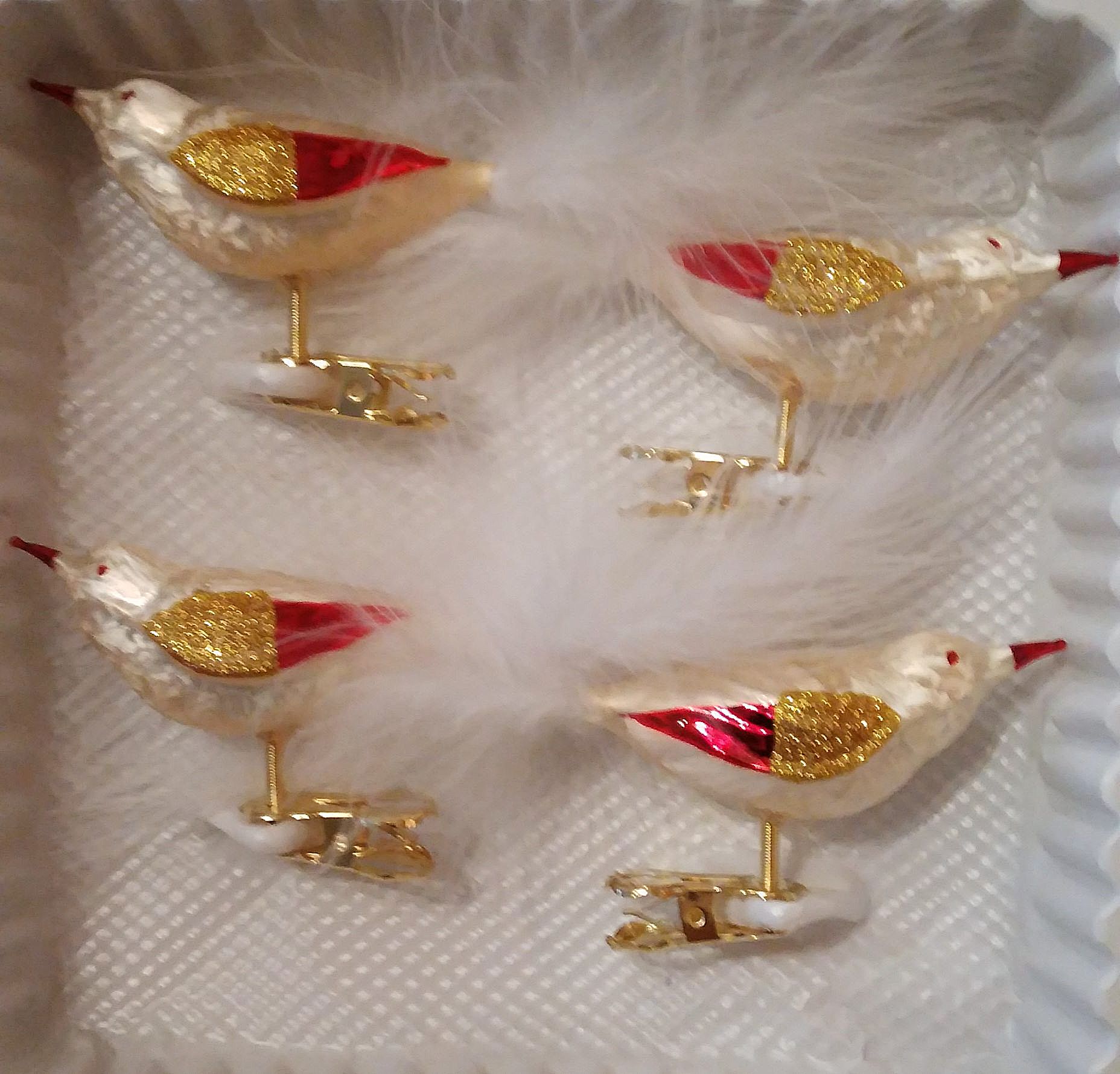 Huudngeje Glasvogel Figur - Blaue Kristallvögel Als Tischdekoration