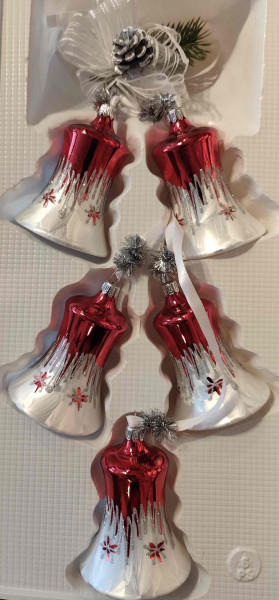 Feuer und Eis - Glocken 7 cm 5-fach