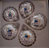 Schneezeit - 6cm Kugel 5er Set Schneezeit - 6cm Kugel 5er Set