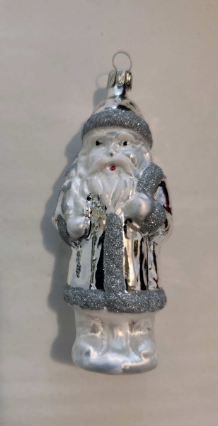 Weihnachtsmann - eisweiß/silber