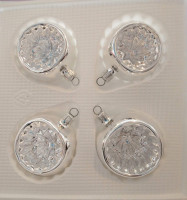 6cm Reflexkugel silber uni 4er Set 6cm Reflexkugel silber uni 4er Set