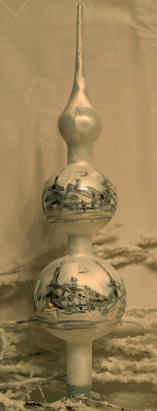 Winterzauber - Spitze ca. 35 cm Kugeln 6 cm und 8 cm