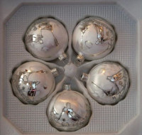 Winterzauber - Kugel  6 cm 5-fach Winterzauber - Kugel  6 cm 5-fach