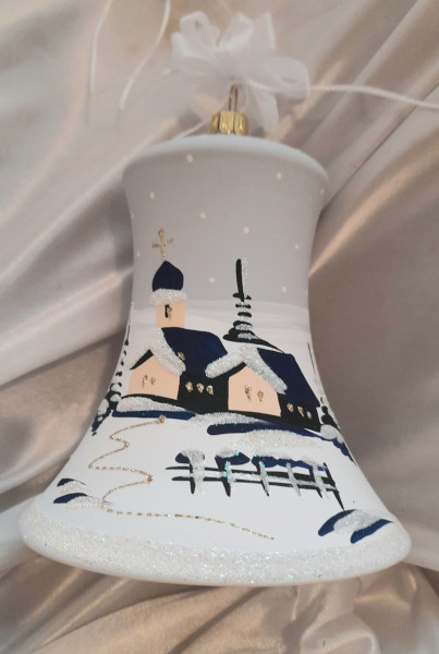 Landschaftsglocke 10cm weiß SONDERPREIS