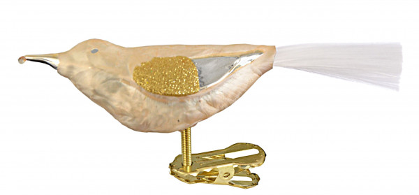 Glasvogel champagner/gold 4fach
